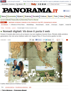 Nomadi digitali  Và dove ti porta il web   Panorama